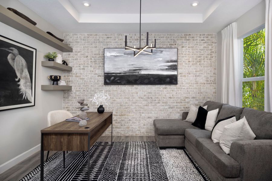 Representative furnished interior of a home built from the Dahlia by Mattamy Homes in Tradition, Port St. Lucie (Image 9).