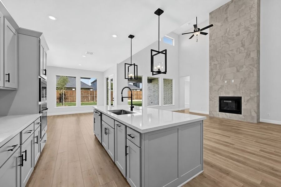Furnished interior view inside a new home in South Oak, Lakewood Village (Image 6). Furnished interior view inside a new home in South Oak, Lakewood Village (Image 6).