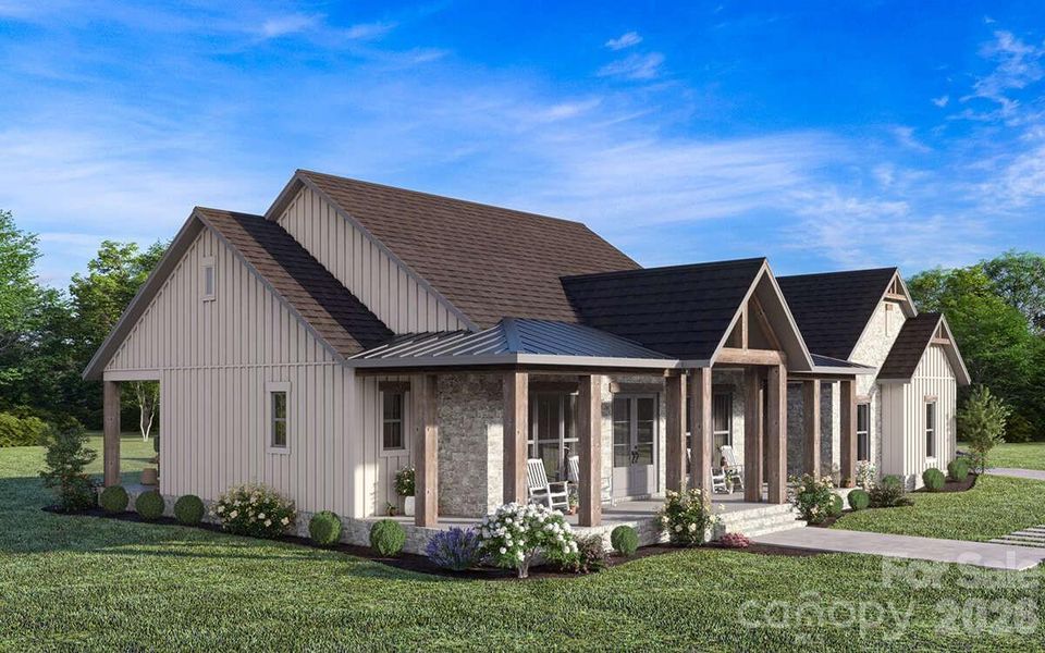 Front exterior of a new home in , Salisbury, NC, highlighting curb appeal (Image 14).