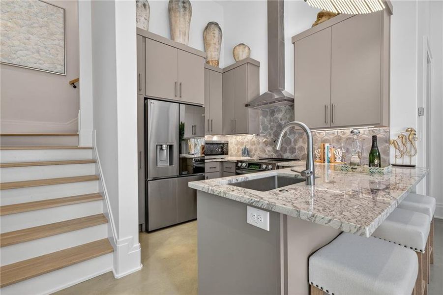 Furnished interior view inside a new home in , Atlanta (Image 62).