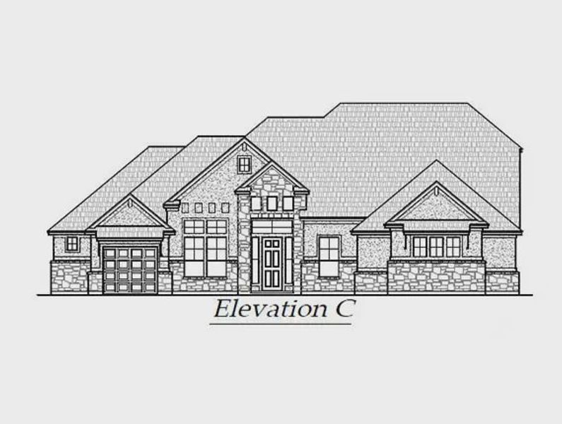 Representative rendering of the exterior for the Bethany by Chesmar Homes (Image 19).