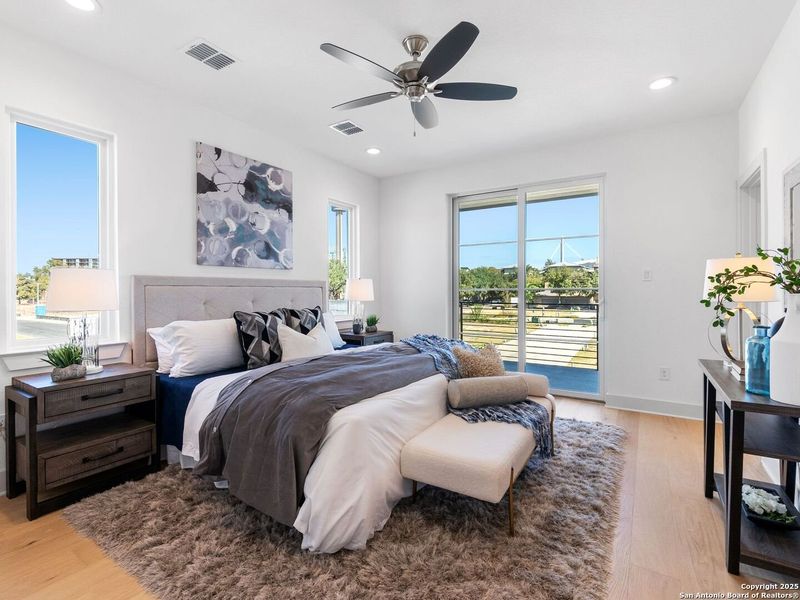 Furnished interior view inside a new home in Victoria Commons, San Antonio (Image 10).
