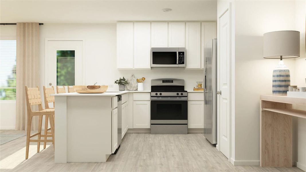 Furnished interior view inside a new home in Firefly Pointe: Classic Collection, Hutto (Image 29).