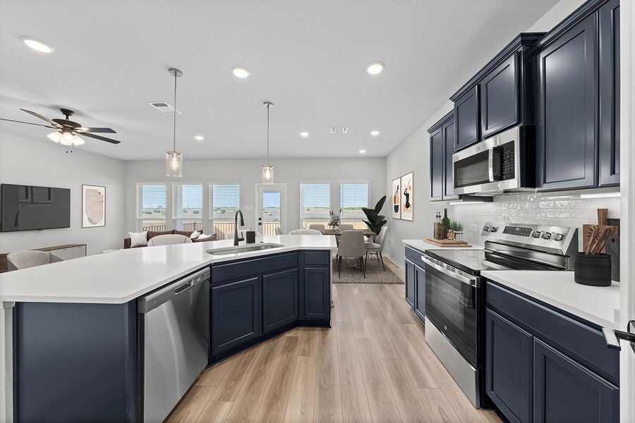Representative furnished interior of a home built from the Sophie by Omega Builders in Hartrick Ranch, Temple (Image 5).