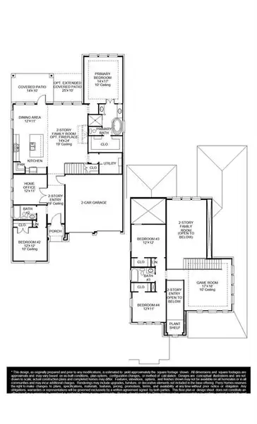 2D floor plan layout of this home in Sweetgrass, Haslet, TX (Image 2).