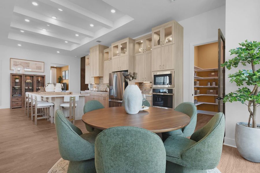 Representative furnished interior of a home built from the Silas by Chesmar Homes in Lariat, Liberty Hill (Image 7). Representative furnished interior of a home built from the Silas by Chesmar Homes in Lariat, Liberty Hill (Image 7).