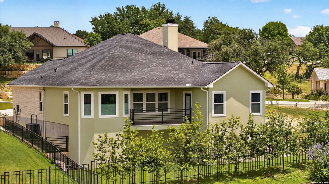 Exterior details and patio area of a home in , Kerrville (Image 31).