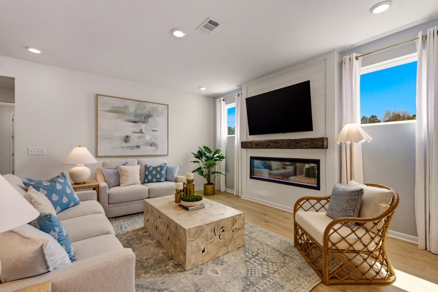 Representative furnished interior of a home built from the Leyland by Beazer Homes in Marshfield, Longs (Image 5).