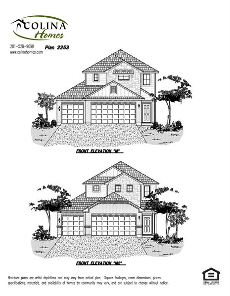 Exterior rendering of this home design in Enclave at Willis, Willis, TX (Image 5).