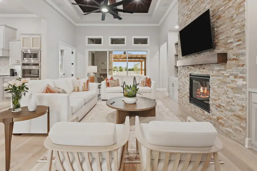 Representative furnished interior of a home built from the Catania by Chesmar Homes in Lakeway Estates, Waxahachie (Image 6). Representative furnished interior of a home built from the Catania by Chesmar Homes in Lakeway Estates, Waxahachie (Image 6).
