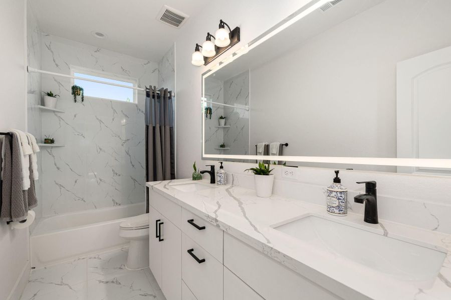 Furnished interior view inside a new home in , Houston (Image 16).