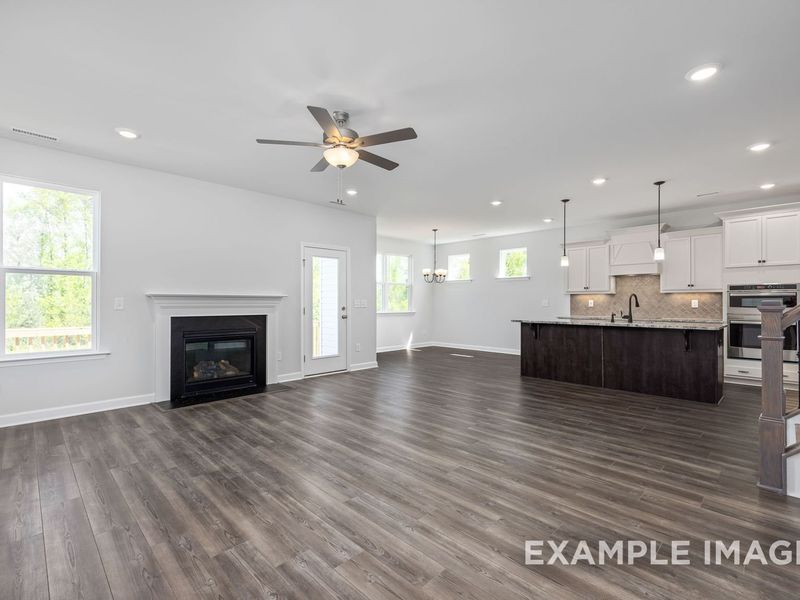 Representative unfurnished interior of a home built from the The Grace A by Davidson Homes LLC in Gregory Village, Lillington (Image 22).