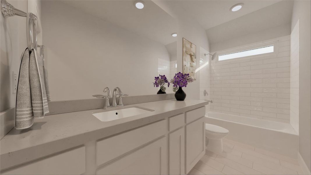 Furnished interior view inside a new home in Oakberry Trails, Waller (Image 22).