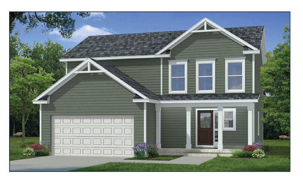 Front exterior of a new home in Individual Homes - Jackson County, Jackson, MI, highlighting curb appeal (Image 1). Front exterior of a new home in Individual Homes - Jackson County, Jackson, MI, highlighting curb appeal (Image 1).