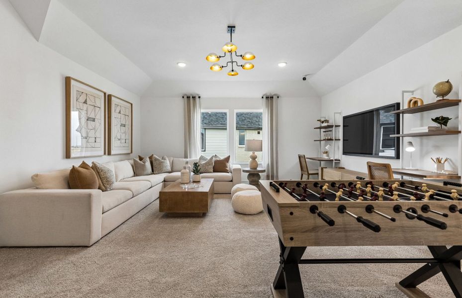 Representative furnished interior of a home built from the Harvard by Pulte Homes in Saddleside, Ponder (Image 44). Representative furnished interior of a home built from the Harvard by Pulte Homes in Saddleside, Ponder (Image 44).