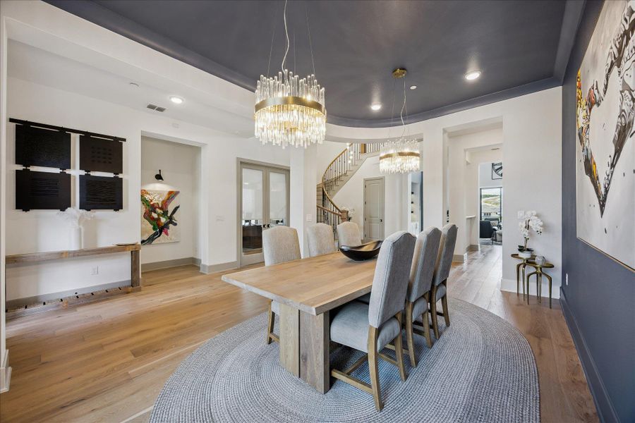 Furnished interior view inside a new home in Sweetwater - 60', Austin (Image 7).