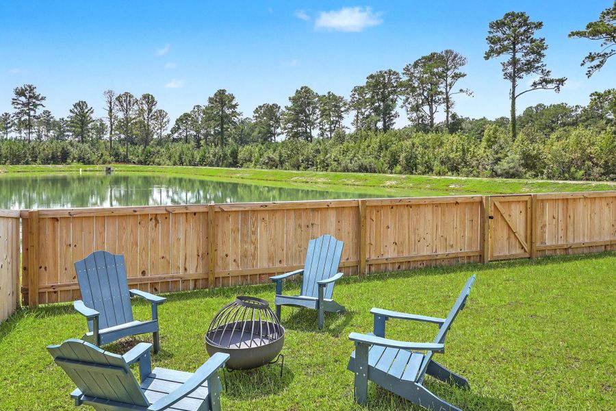 Exterior details and patio area of a home in The Groves of Berkeley, Moncks Corner (Image 4). Exterior details and patio area of a home in The Groves of Berkeley, Moncks Corner (Image 4).