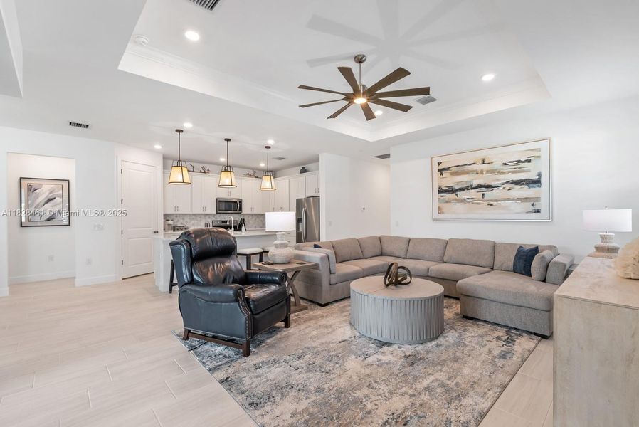 Furnished interior view inside a new home in Del Webb Naples, Ave Maria (Image 14).