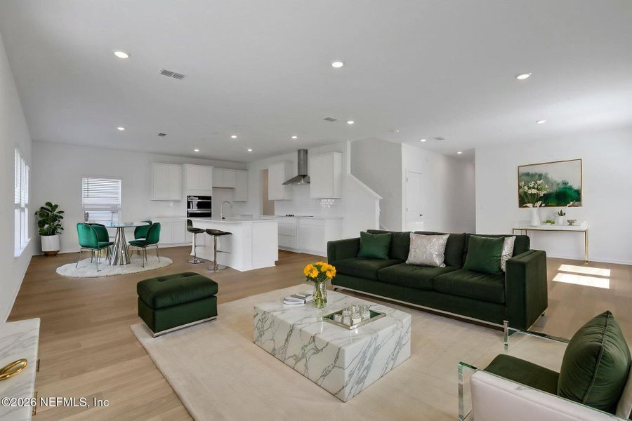 Furnished interior view inside a new home in Hyland Trail, Green Cove Springs (Image 10).