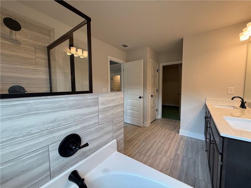 Furnished interior view inside a new home in The Towns at Auburn Station East, Auburn (Image 8).