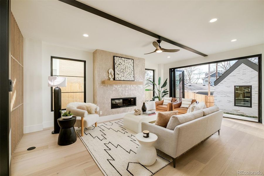 Furnished interior view inside a new home in , Denver (Image 11). Furnished interior view inside a new home in , Denver (Image 11).