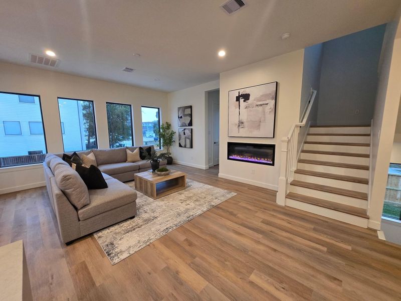Furnished interior view inside a new home in , Houston (Image 36).