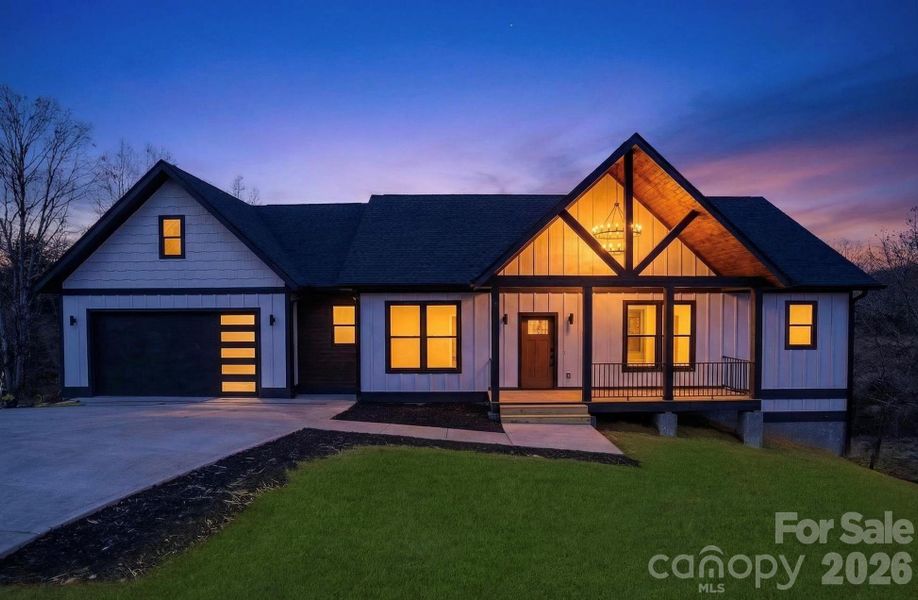 Front exterior of a new home in , Alexander, NC, highlighting curb appeal (Image 2). Front exterior of a new home in , Alexander, NC, highlighting curb appeal (Image 2).