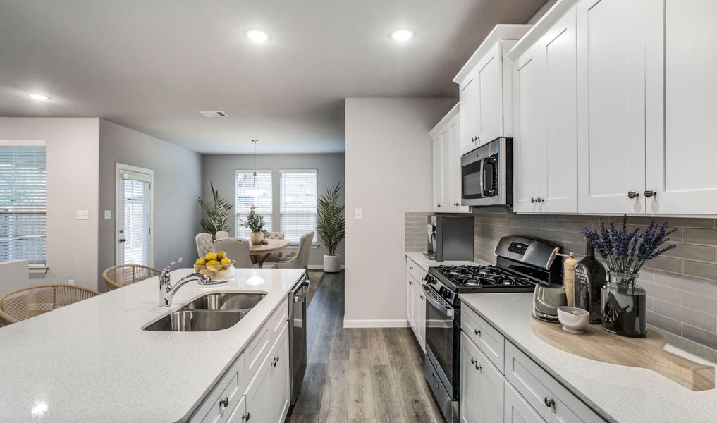 Kitchen with island