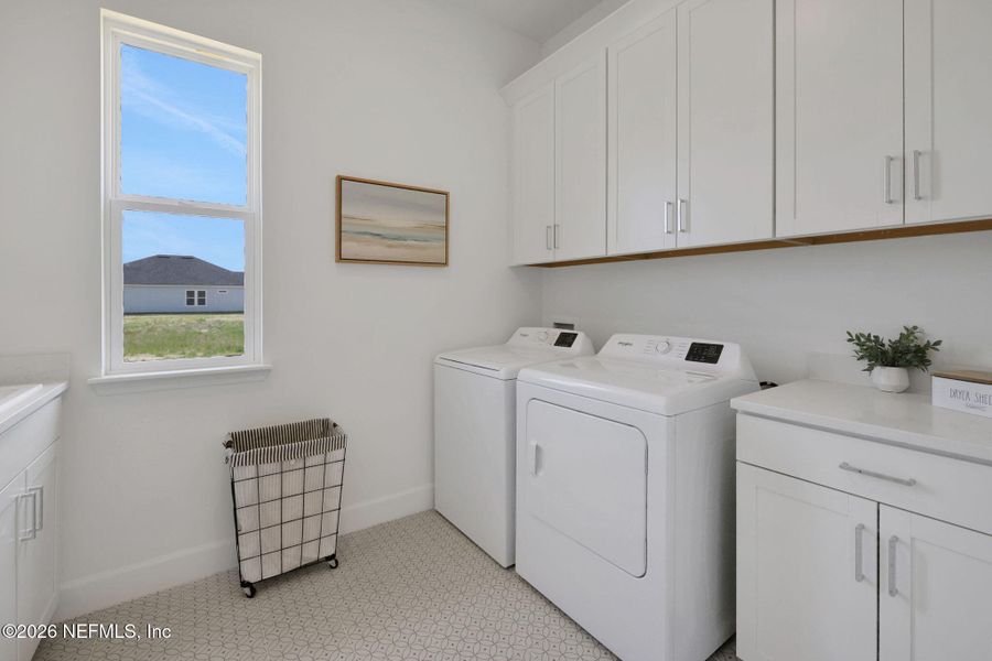 Furnished interior view inside a new home in , Flagler Beach (Image 51).