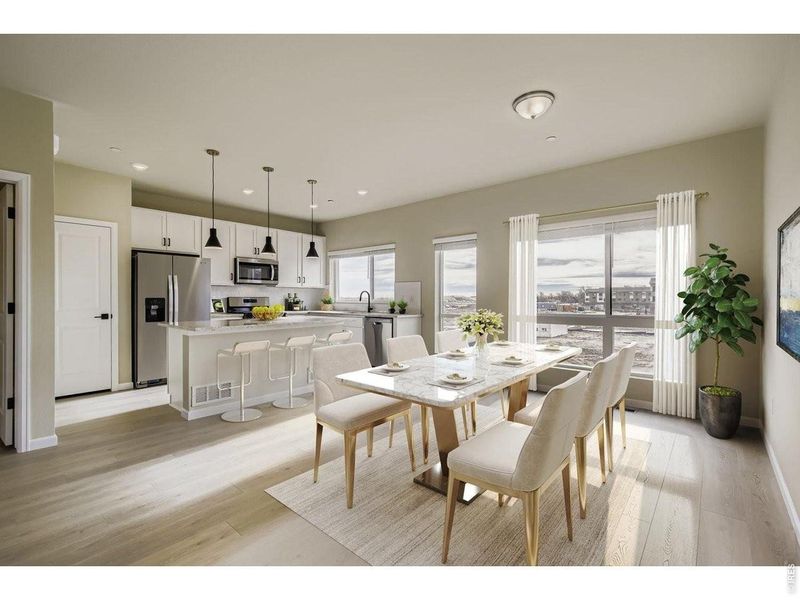 Furnished interior view inside a new home in Northfield, Fort Collins (Image 13).