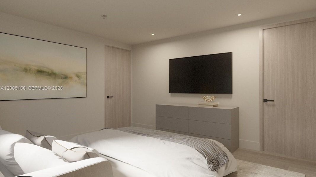 Furnished interior view inside a new home in , Miami Beach (Image 15).