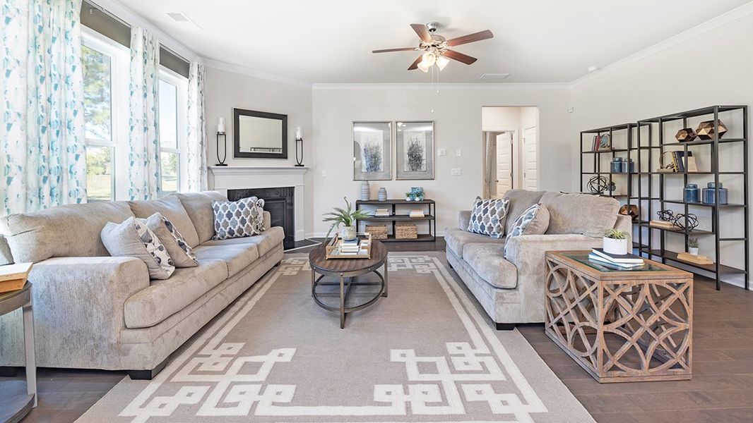 Representative furnished interior of a home built from the Fleetwood by D.R. Horton in Wildwood, Covington (Image 24). Representative furnished interior of a home built from the Fleetwood by D.R. Horton in Wildwood, Covington (Image 24).