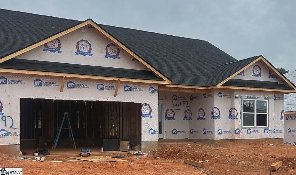 In-progress construction of a new home in Harrison Valley, Simpsonville, SC (Image 21).