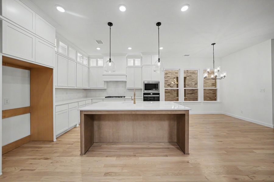 Furnished interior view inside a new home in Light Farms Brenham - 40' Lots, Celina (Image 6).