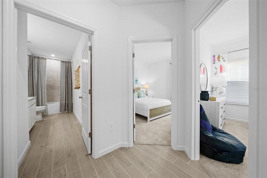 Furnished interior view inside a new home in Pioneer Ranch: Pioneer Ranch 50's, Ocala (Image 14).