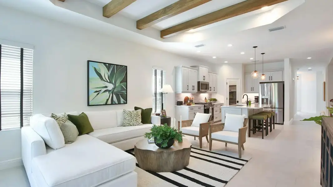 Furnished interior view inside a new home in Boca Royale Golf & Country Club Real Estate and Homes for Sale in Englewood, FL - Neal Communities, Englewood (Image 13). Furnished interior view inside a new home in Boca Royale Golf & Country Club Real Estate and Homes for Sale in Englewood, FL - Neal Communities, Englewood (Image 13).