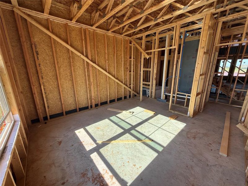 Secondary bedroom at front of home on main level Secondary bedroom at front of home on main level