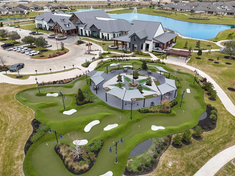 Area putting green keeps you up on your game!