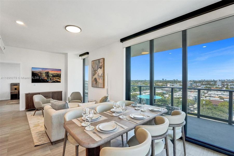 Furnished interior view inside a new home in , Miami Beach (Image 6).