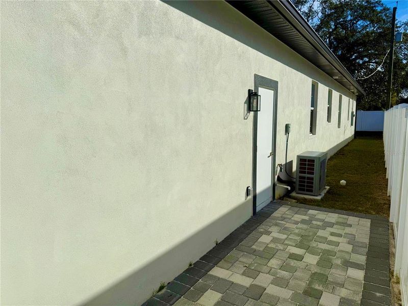 Exterior details and patio area of a home in , Tampa (Image 12). Exterior details and patio area of a home in , Tampa (Image 12).