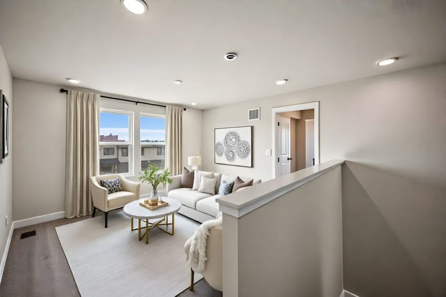 Furnished interior view inside a new home in Trails at Aspen Ridge-3, Colorado Springs (Image 11).