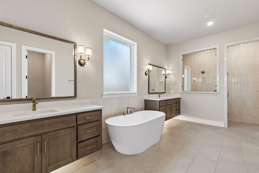 Furnished interior view inside a new home in Mosaic – 70′ Lots, Prosper (Image 11).