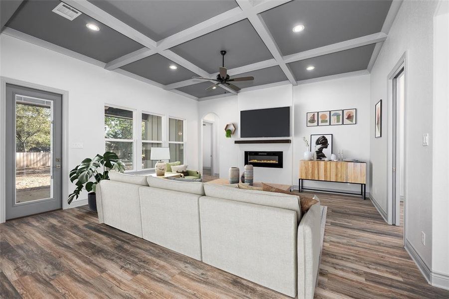 Furnished interior view inside a new home in , Enchanted Oaks (Image 14).