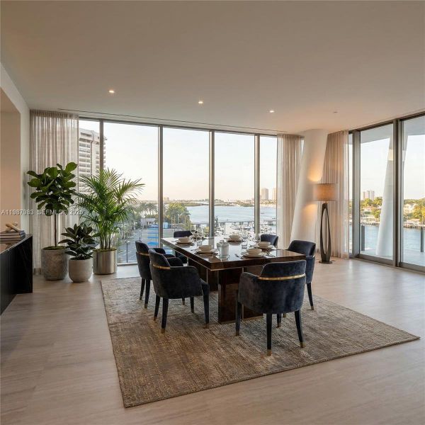 Furnished interior view inside a new home in , Miami (Image 6).