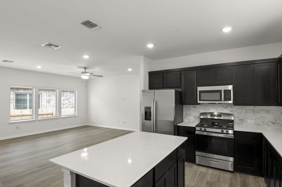 Furnished interior view inside a new home in Crosswinds, San Marcos (Image 5).