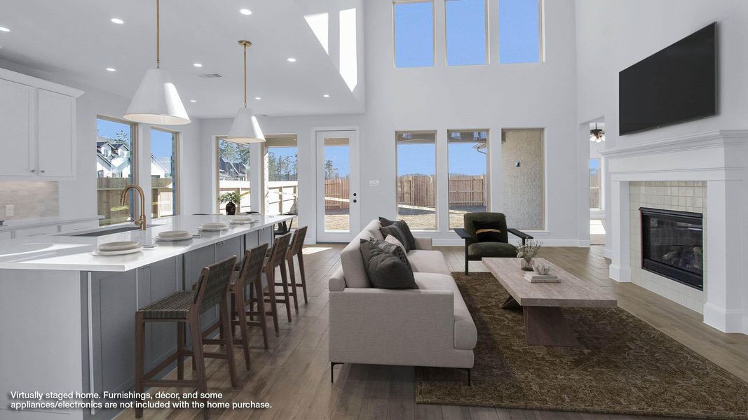 Furnished interior view inside a new home in Artavia, Conroe (Image 10).