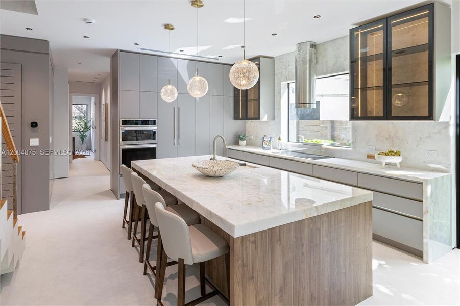 Furnished interior view inside a new home in , Miami (Image 10).