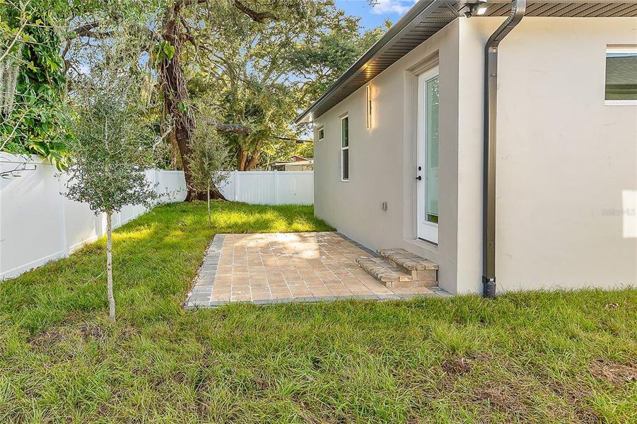 Exterior details and patio area of a home in , Tampa (Image 2). Exterior details and patio area of a home in , Tampa (Image 2).