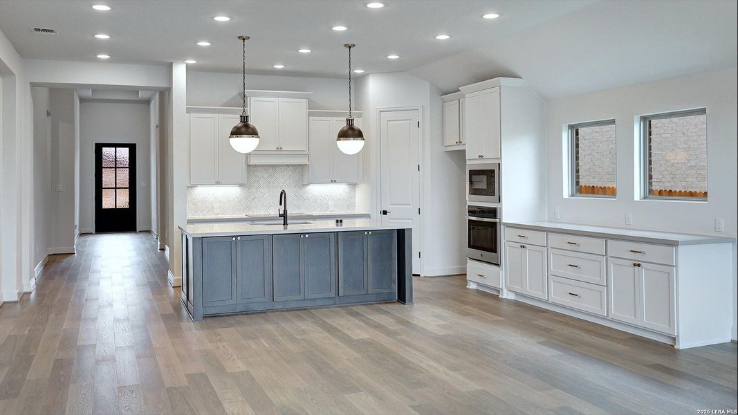 Furnished interior view inside a new home in Alsatian Oaks, Castroville (Image 7).