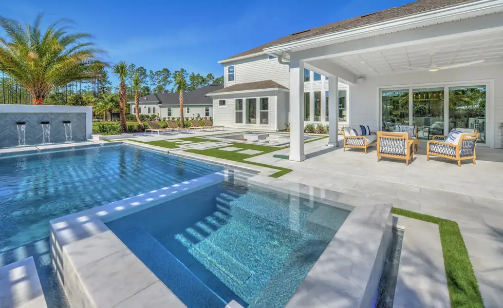 Exterior details and patio area of a home in SilverLeaf, St. Augustine (Image 25). Exterior details and patio area of a home in SilverLeaf, St. Augustine (Image 25).
